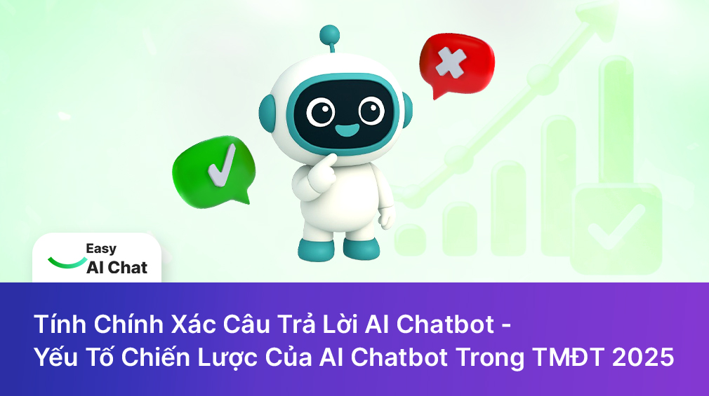 Tính Chính Xác Câu Trả Lời AI Chatbot - Yếu Tố Chiến Lược Của AI Chatbot Trong TMĐT 2025